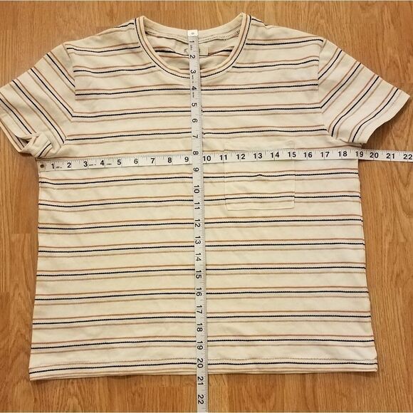 Madewell Radio Boxy Tee in Cohen Stripe sz XS - Picture 7 of 8